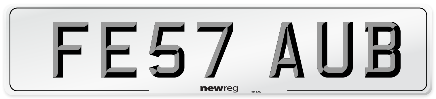 FE57 AUB Number Plate from New Reg